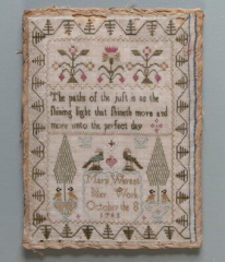 MARY WEREAT 1783 REPRODUCTION CROSS STITCH